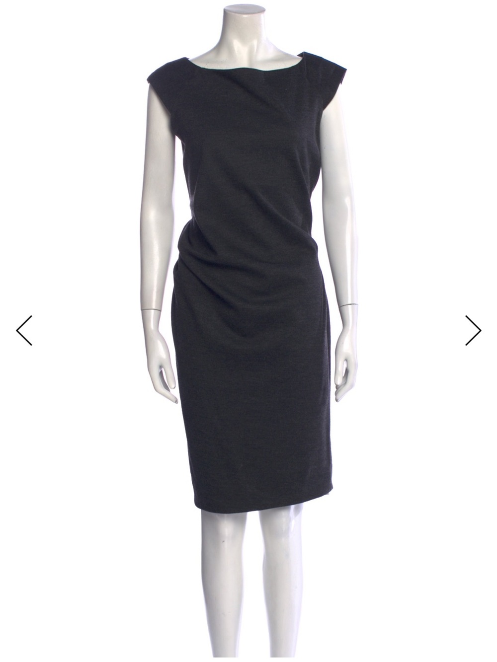 Diane Von Furstenberg Black Cap-Sleeve Midi Sheath Dress